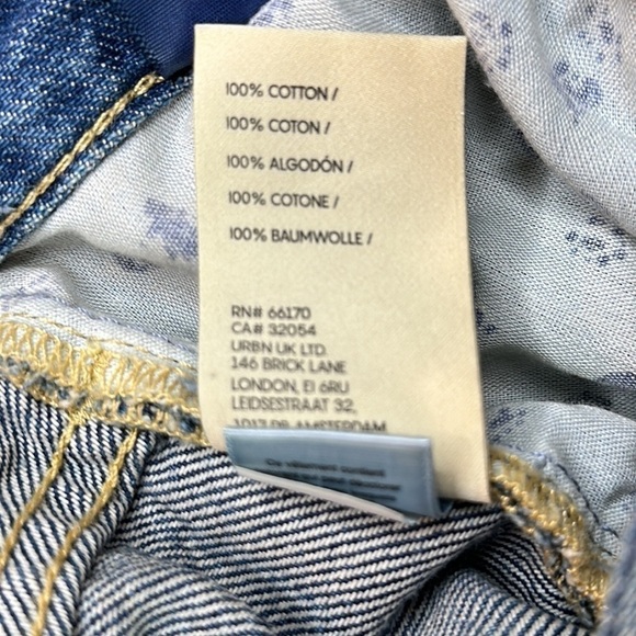 Pilcro The Joey High Rise Straight Leg Distressed Jeans Size 30 - Picture 13 of 16